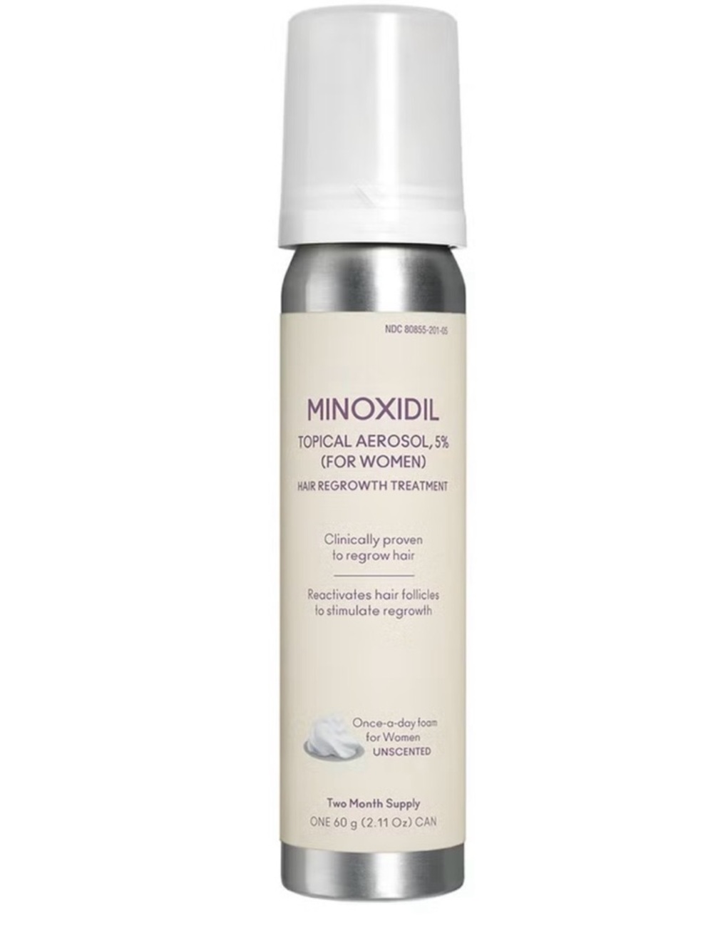 Minoxidil Topical Aerosol 5% Hair Regrowth Foam for Women -TWO BOTTLES